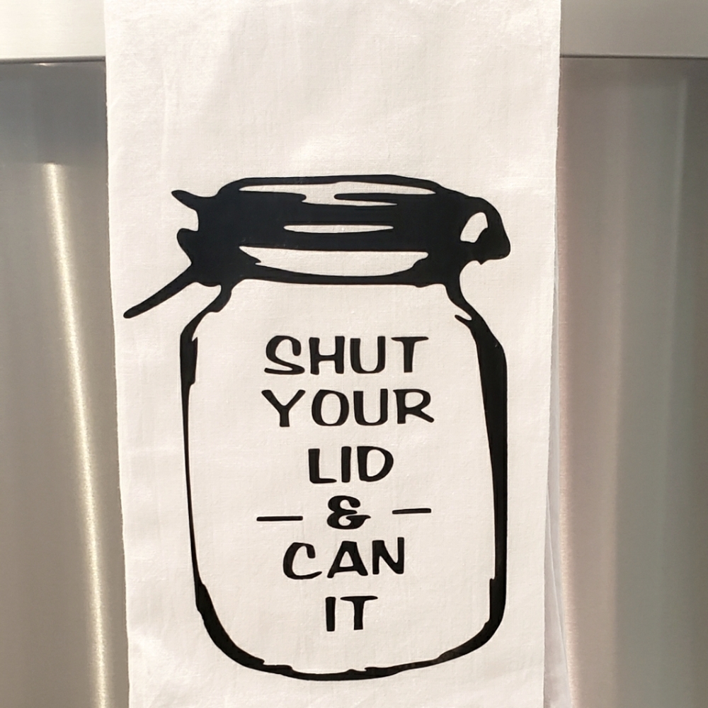 Canning theme flour sack towel